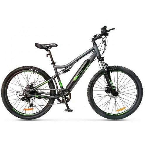 Электровелосипед легкий горный Eltreco Walter Серо-зеленый фото