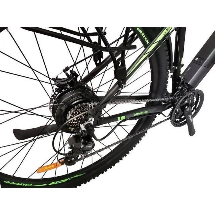 Электровелосипед легкий горный Eltreco Walter Серо-зеленый фото4