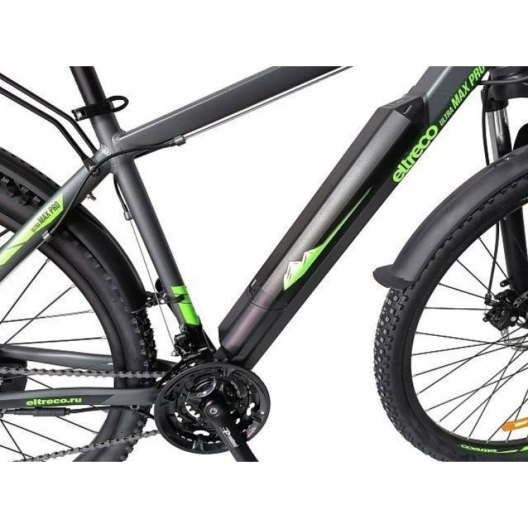 Электровелосипед легкий горный Eltreco Walter Серо-зеленый фото6